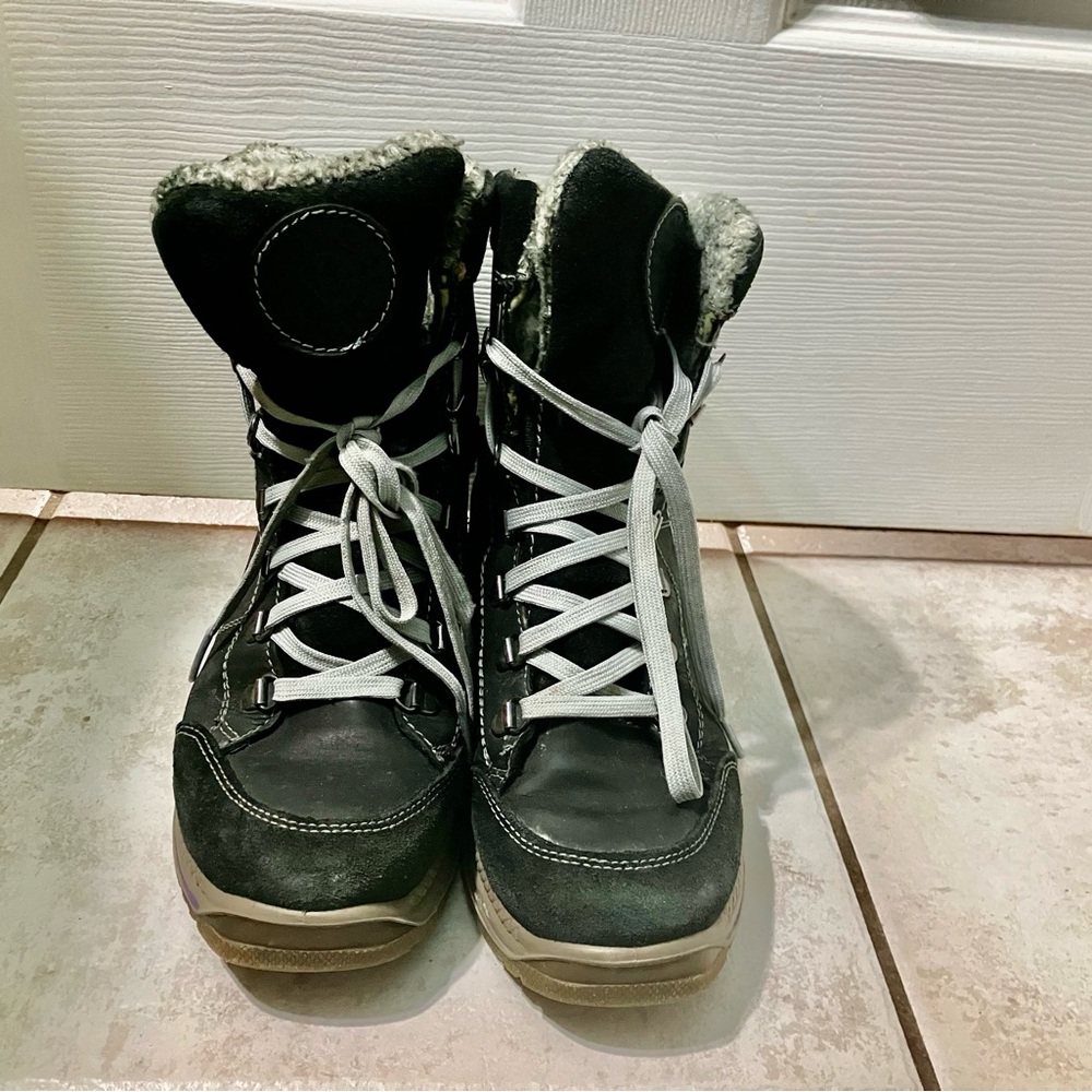 Santana Canada Black and Gray Winter Boots - Made in Italy